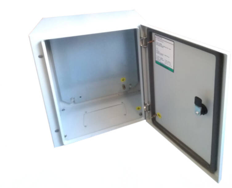 Caixa Montagem Elétrico Quadro Painel Comando 38x30x20cm IP65 RAL 7035